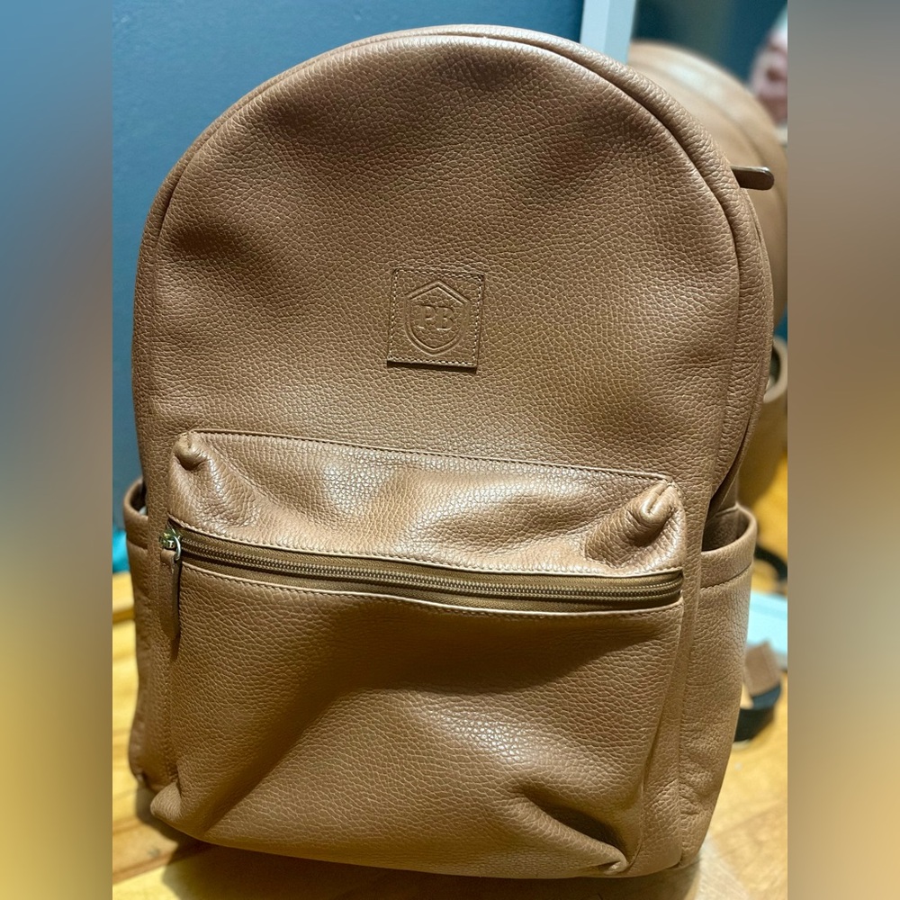 Poppy Barley Tan Leather Backpack